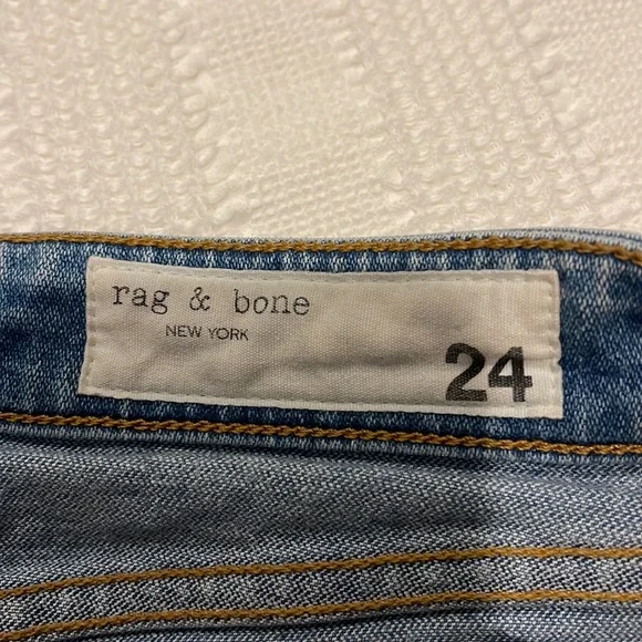 Rag & bone Nina high rise flare boot leg jeans 24 - Picture 8 of 9